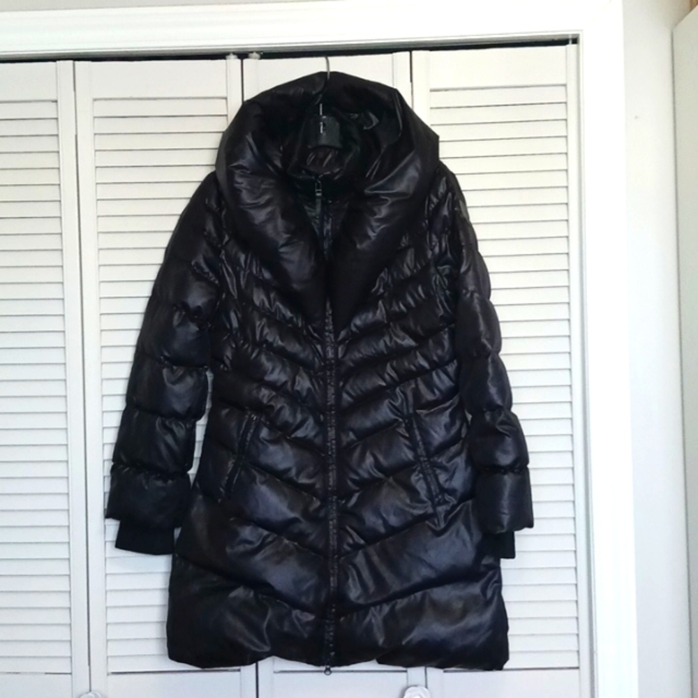 Rudsak x Atelier Noir Long Down Puffer Jacket, Black, Size M